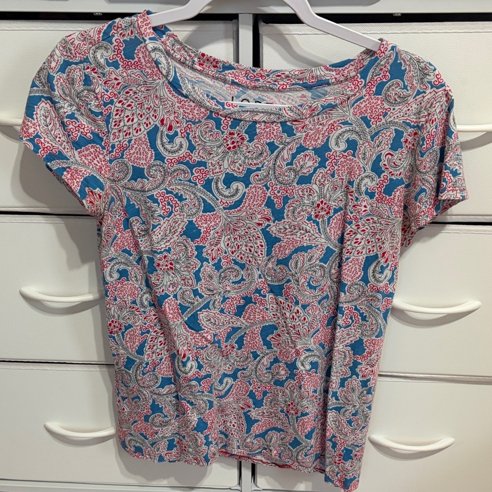 LOFT Multicolor Paisley Blouse